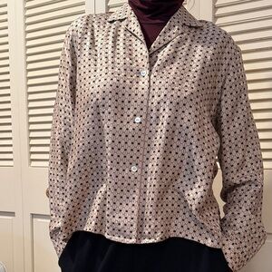 Vintage 100% silk blouse